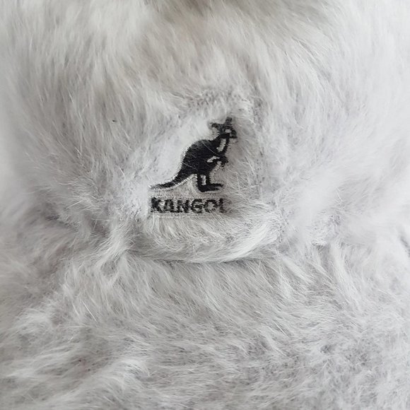 Y2K Grey Fluffy Kangol Stretch Space Cap, Size S/M Grey Angora Kangol Baseball - Picture 5 of 8